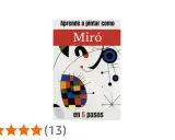 Aprende a pintar como Miró. La imagen muestra un fragmento de sus obras, con formas abstractas y colores vibrantes.