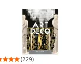 Portada de libro "Art Deco Complete" con figuras estilizadas y motivos dorados, evocando el glamour de la época.