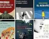 Seis portadas de libros recomendados: "El loco de Dios en el fin del mundo", "Hombre caído", "El rebaño", "La muy catastrófica visita al zoo", "Las fuerzas contrarias" y "Por si un día volvemos".