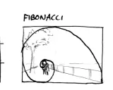Ilustraciones de diferentes tipos de composiciones: regla de los tercios, espiral de Fibonacci y línea en "S".