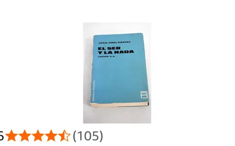 Libro "El ser y la nada" de Jean-Paul Sartre, un clásico de la filosofía existencialista.