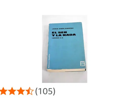 Libro "El ser y la nada" de Jean-Paul Sartre, un clásico de la filosofía existencialista.