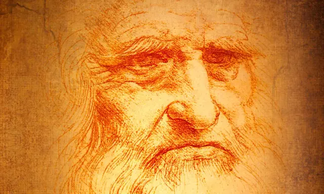 Un boceto en sanguina de Leonardo da Vinci, revelando datos curiosos de su genio.